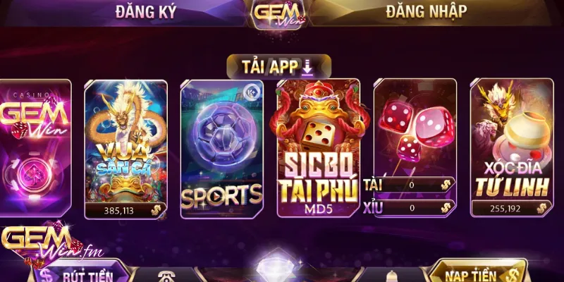 Cách tải app Gemwin đơn giản