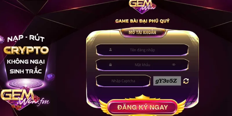 Điều kiện cần có để đăng ký tài khoản Gemwin