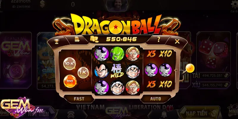Dragon ball là mini slot rất thú vị